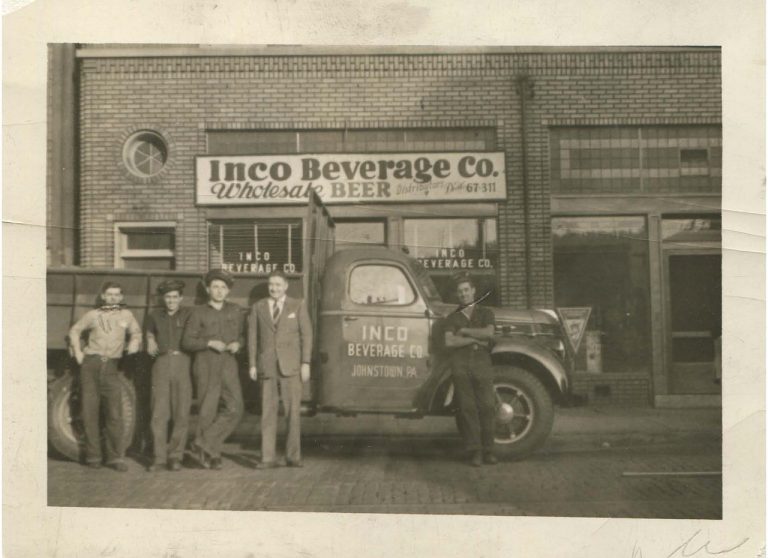 Joe Incardona with our driver team 1940s Johnstown location.
