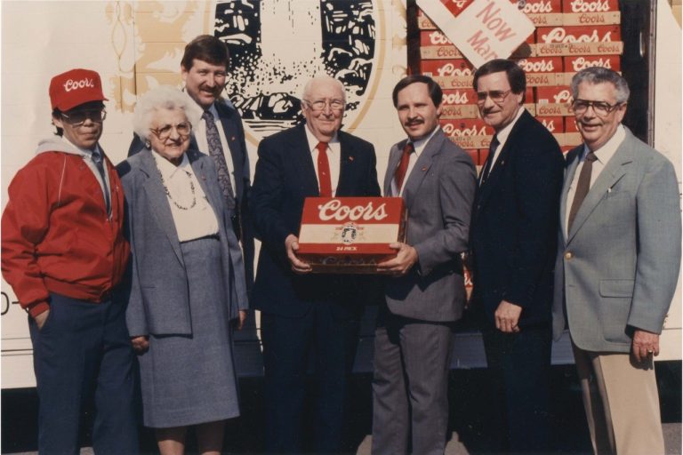 Joe and Amelia Incardona and the 1980s executive team.